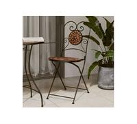 Chaises de bistrot pliables lot de 2 terre cuite céramique