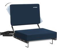 Chaises de blanchiment améliorées avec dossier et coussin, chaise de stade avec soutien dorsal, siège de blanchisseur portable avec sangle d'épaule, chaises de stade rembourrées confortables pour