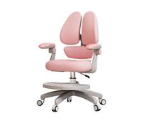 Chaises de bureau Chaise de bureau ergonomique for enfants, chaise d'ordinateur réglable en hauteur et profondeur, support lombaire, durable fiable for la maison, l'école bibliothèque(Pink)
