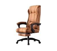Chaises de bureau Chaise de bureau inclinable à dossier haut(Orange)