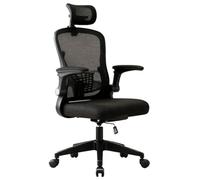 Chaises de Bureau ergonomiques avec Soutien Lombaire réglable, Appui-tête réglable et accoudoirs, idéales pour Le Bureau et Les études.