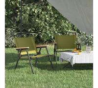 Chaises de camping lot de 2 Vert 54x43x59 cm Tissu Oxford Vert G