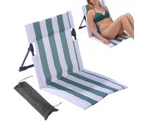 Chaises de camping - Chaises de plage | Tapis d'assise pliable avec support lombaire pour camping, terrasse, piscine, sports