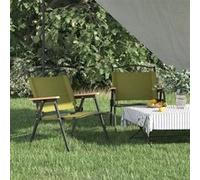Chaises de camping lot de 2 Vert 54x43x59 cm Tissu Oxford Vert G