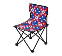 Chaises de camping ultra légères et pliables avec sac de transport inclus Motif drapeau américain 4 juillet Pour pique-nique Sports