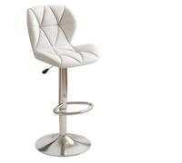 Chaises de comptoir de Bar, chaises de Bar, Bureau de Caisse, chaises à Dossier réglable, tabourets Hauts de ménage, tabourets Hauts de comptoir de Bar (Pieds galvanisés Blancs)