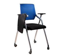 Chaises de conférence pliables en maille - Sièges de bureau empilables pour réunions et formations - Design léger gris, dossier respirant, idéal pour les salles de réception et de conférence