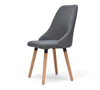 Chaises de cuisine avec dossier en bois massif, chaise de restaurant en tissu, design ergonomique, chaise de négociation de bureau, chaise de maquillage de chambre