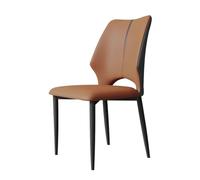 Chaises de Cuisine Modernes rembourrées à Dossier Haut, Assise Confortable, Chaise de Salle à Manger Moderne du Milieu du siècle for Salon ou Bureau(Bruin)