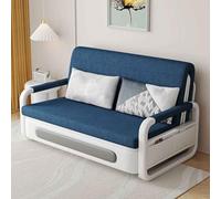 Chaises de cuisine rembourrées épaisses Sofa,Convertible Futon Sofa Bed,3-in-1 Multi-Functional Sleeper Chair Bed,Adjustable Backrest Recliner With Modern Linen Fabric for Living Room Bedroom Apartmen