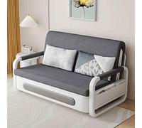 Chaises de cuisine rembourrées épaisses Sofa,Convertible Futon Sofa Bed,3-in-1 Multi-Functional Sleeper Chair Bed,Adjustable Backrest Recliner With Modern Linen Fabric for Living Room Bedroom Apartmen