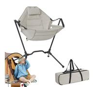 Chaises de hamac à bascule - Lounger swing de patio extérieur avec support | Chaiir de rocker suspendu confortable pour balcon de porche de pont de jardin | Siège de rockker Hamock relaxant portable p