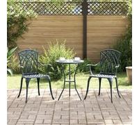 Chaises De Jardin Vidaxl 2 Pcs Vert En Aluminium Moulé