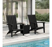 Vidaxl Chaise De Jardin Adirondack Noir Polypropylène