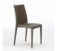 Chaises de Jardin café bar empilable Grand Soleil Polyrotin Bistrot