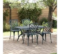 Chaises De Jardin Vidaxl Empilables 4 Pcs Vert En Aluminium Moulé