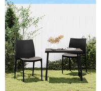 Chaises de jardin lot de 2 anthracite 50x46x80 cm polypropylène vidaXL