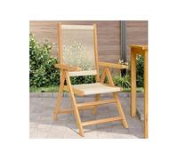 Chaises de jardin lot de 2 noir bois d'acacia et polypropylène vidaXL