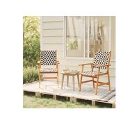 Chaises de jardin lot de 2 Bois d acacia solide