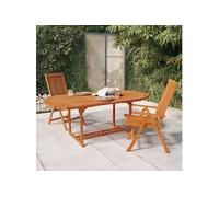Vidaxl Chaises De Jardin Pliables 2 Pcs Bois D'eucalyptus Massif