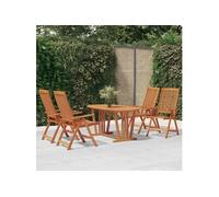 Vidaxl Chaises De Jardin Pliables 4 Pcs Bois D'eucalyptus Massif