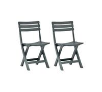 Chaises De Jardin Pliables 2 Pcs Plastique Vert Vert
