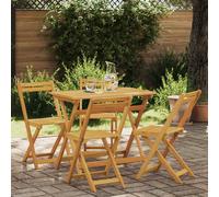 Vidaxl Chaises De Jardin Pliantes 4 Pcs Naturel 40 X 53 X 80 Cm