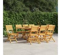Chaise de Jardin Pliante Siège Meuble Patio Extérieur Gris Bois de Teck vidaXL