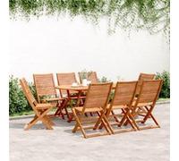 Vidaxl Chaises De Jardin Pliantes Lot De 8 51x66x95 Cm Bois D'acacia