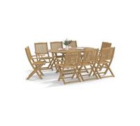Lot de 6 Chaises Pliables d'Extérieur Sièges Patio Bois d'Acacia Solide vidaXL