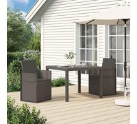 vidaXL Chaises de jardin modernes pliables 2 pièces anthracite 53×47×88,5 cm résistantes au soleil