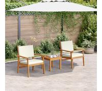 Chaises De Jardin Vidaxl 2 Pcs Avec Coussins En Bois D'acacia Solide