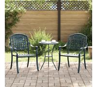 Chaises De Jardin Vidaxl 2 Pcs En Aluminium Coulé Vert
