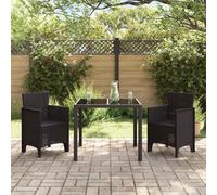 Chaises De Jardin Vidaxl 2 Pcs Marron Poly Rattan