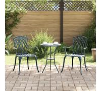 Chaises De Jardin Vidaxl 2 Pcs Vert En Aluminium Moulé