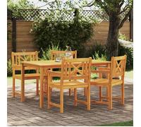 vidaXL Chaise de jardin 4 pcs Marron 56 x 56 x 90cm Bois massif Acacia