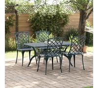Chaises De Jardin Vidaxl Empilables 4 Pcs Vert En Aluminium Moulé