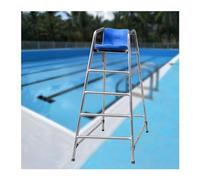 Chaises de maître-Nageur, Chaise de maître-Nageur Professionnelle pour piscines, siège d'observation en Acier Inoxydable de Haute qualité, Support d'arbitre Amovible pour piscines Hors Sol,