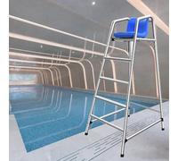Chaises de maître-Nageur de Haute qualité pour piscines - 1,2 m, 1,5 m, 1,8 m. Chaise de terrasse extérieure Robuste avec Trous et Crochets, siège Confortable pour maîtres-nageurs et Arbitre