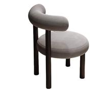 Chaises de maquillage élégantes grises pour chambre de fille | Tabourets de coiffeuse modernes | Parfait pour les coiffeuses et le nail art | Design chic et confortable