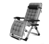 Chaises De Patio Inclinables Chaises Longues Zéro Gravité des Chaises Longues Jardin en Plein Air Chaise À Bascule Deck pour Plage Camping Soutient 200 kg (Color : Gray)