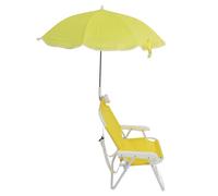 Chaises de Plage Pliantes pour bébé avec Parasol pour Vacances en Famille, Festivals - Taille Parfaite pour Les Enfants, 38 X 34,5 X 53 Cm (Yellow)