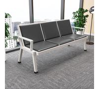 Chaises de réception avec accoudoirs et dossiers, sièges de hall en polyuréthane durable pour aéroport, banque, hôpital, école et salon de coiffure