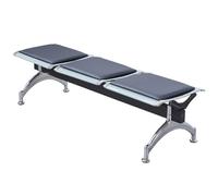 Chaises de réception, banc d'attente rembourré en polyuréthane, siège durable pour aéroport, banque, hôpital, école, bureau, salon de coiffure - Solution idéale pour 3 places