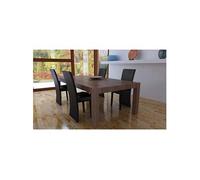 Chaises de salle à manger 4 pcs Marron foncé