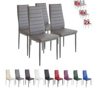 Albatros 2553 Milano Lot de 4 chaises, Gris