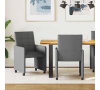 Vidaxl Chaises De Salle À Manger 2 Pcs Gris Clair 58 X 65 X 94 Cm
