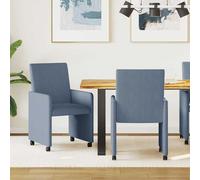 Chaises de Salle à Manger avec Roues avec roue 2 pc salle à manger vidaXL vidaXL