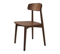 Chaises de salle à manger, Chaise de salle à manger en bois massif de style français Chaise de restaurant et de maison en bois de frêne ,Sièges de cuisine confortables pour les repas de(Walnut)