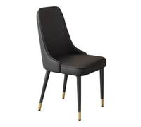 Chaises de salle à manger - Chaises d'appoint modernes sans accoudoirs du milieu du siècle avec coussin rembourré et pieds en métal pour un accent et un confort ergonomique